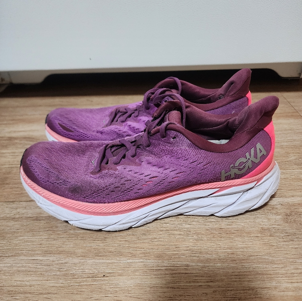 Hoka Women's Purple and Pink Running Shoes